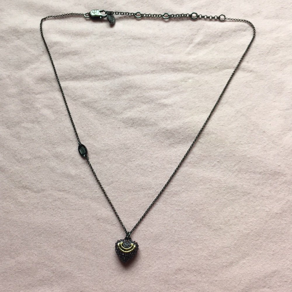 Juicy Couture purple heart necklace